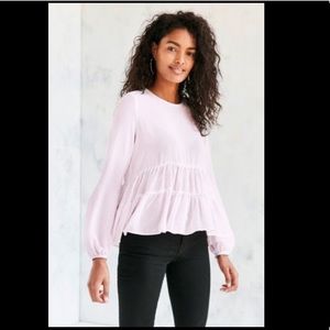 urban outfitters kimchi blue tiered babydoll tee